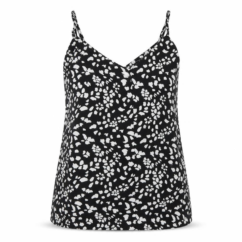 Pep&Co Womens Black Polka Dot  Basic Tank Size 10
