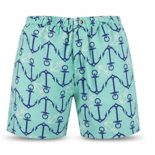 Preworn Mens Green Geometric  Sweat Shorts Size XL