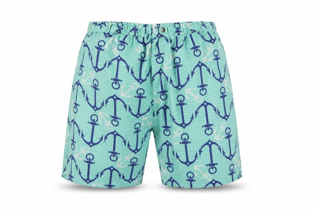 Preworn Mens Green Geometric  Sweat Shorts Size XL