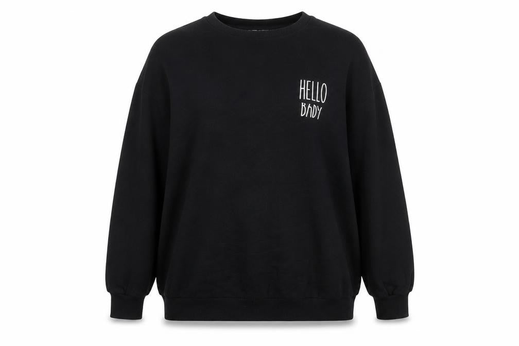 Front view of Primark women’s black jumper, size L