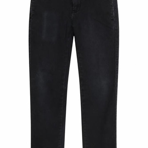 Denim & Co. Womens Black   Straight Jeans Size S L28 in