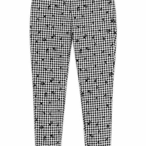 F&F Womens White Check  Trousers  Size 12 L25 in