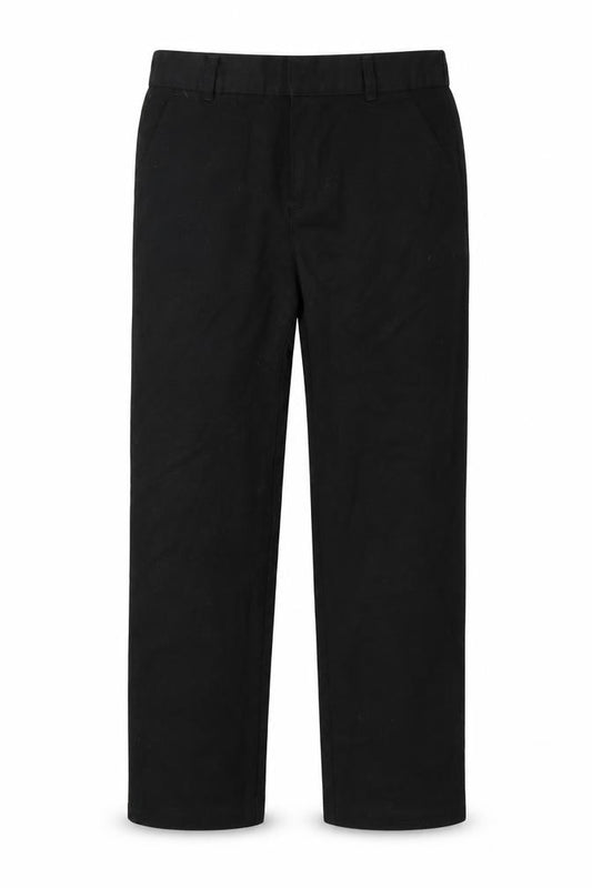 Front view of F&F boys’ black dress pants trousers, size 8-9, years