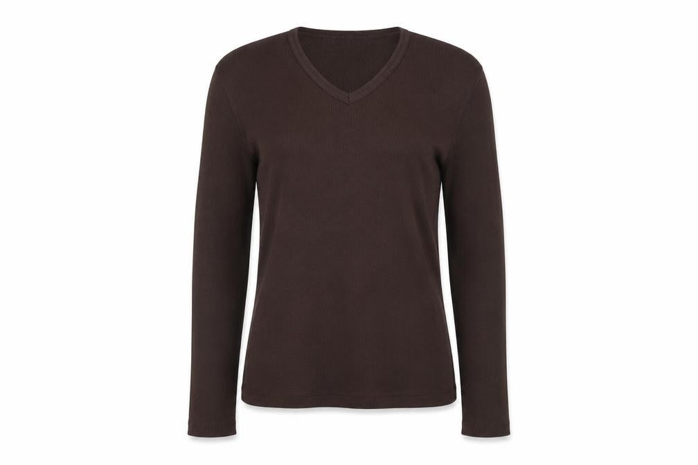 Front view of Burton women’s brown jumper, size L