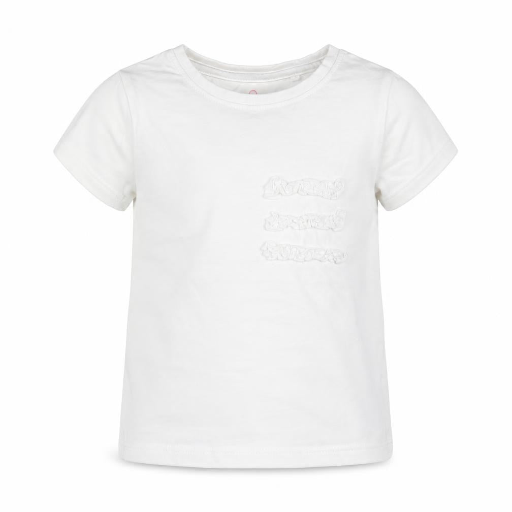 Front view of Next girls’ white basic t-shirt, size 3, years