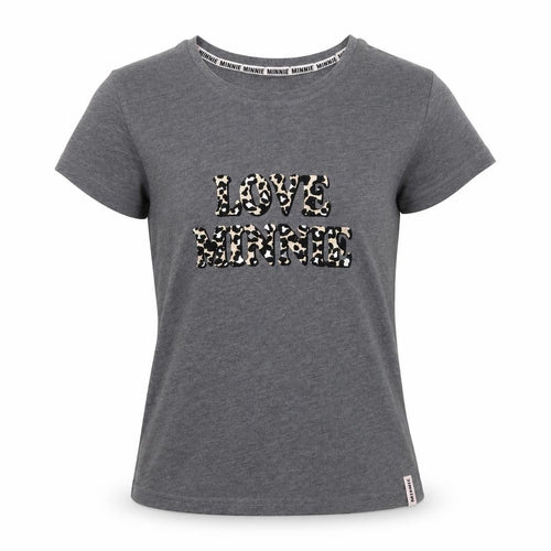 George Womens Grey Animal Print  Basic T-Shirt Size 8  - Love Minnie Disney