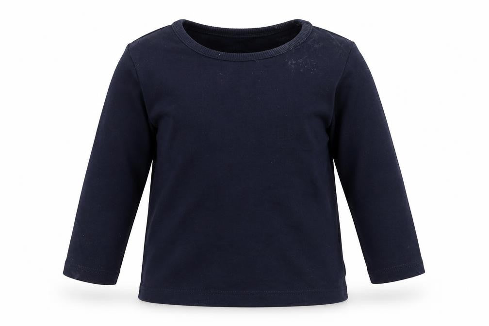 Front view of George boys’ blue basic t-shirt, size 9-12, months