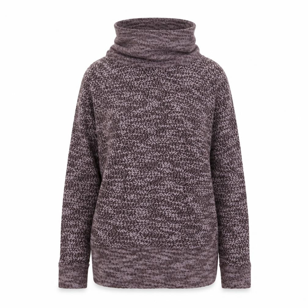 Front view of LOFT women’s purple knit jumper, size S