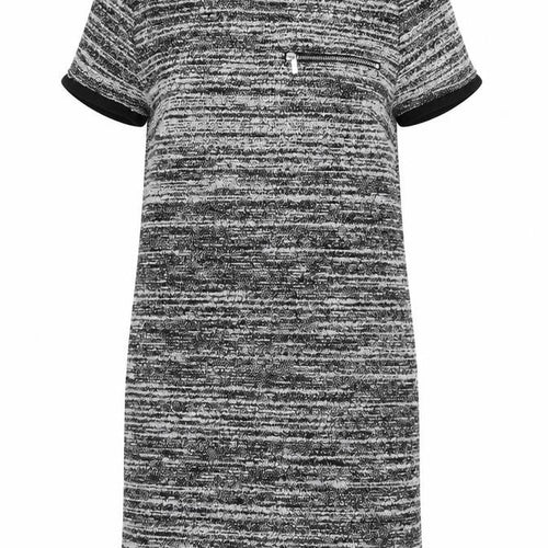New Look Womens Grey Striped  T-Shirt Dress  Size 8