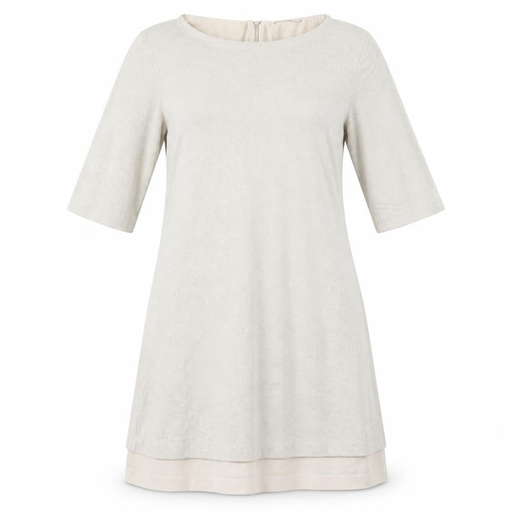Front view of Zara women’s beige a-line, size M