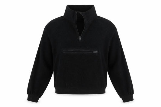Front view of ASOS women’s black jumper, size UK 12
