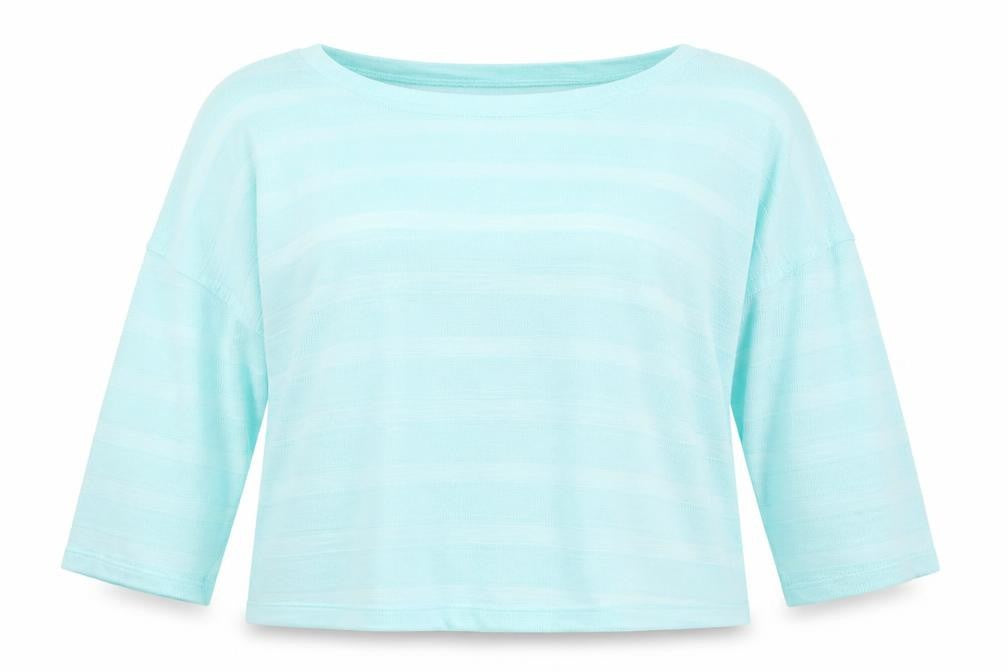 Front view of New Look women’s green pullover sweatshirt, size UK 14