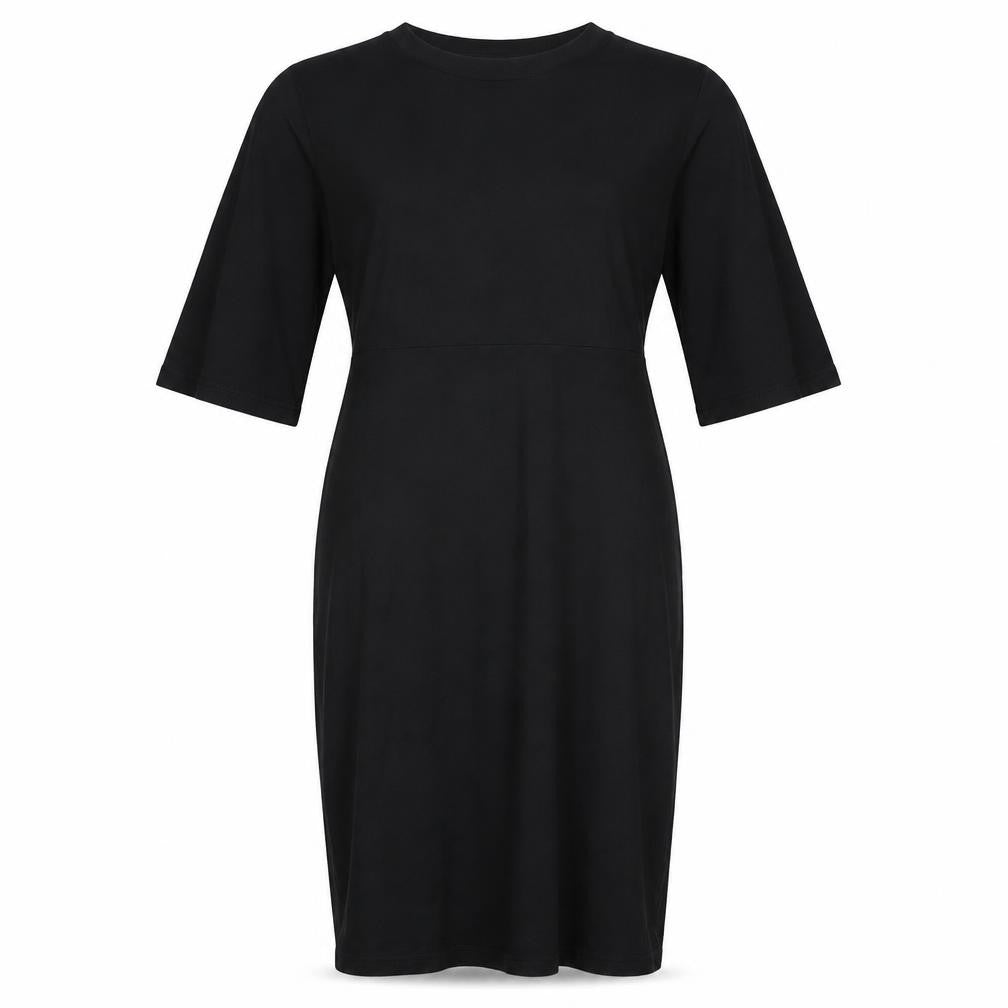 Front view of ASOS women’s black fit & flare, size UK 8