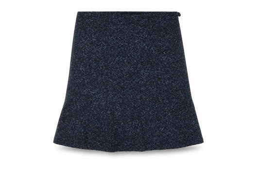 Front view of Next women’s blue tulip skirt, size UK 10