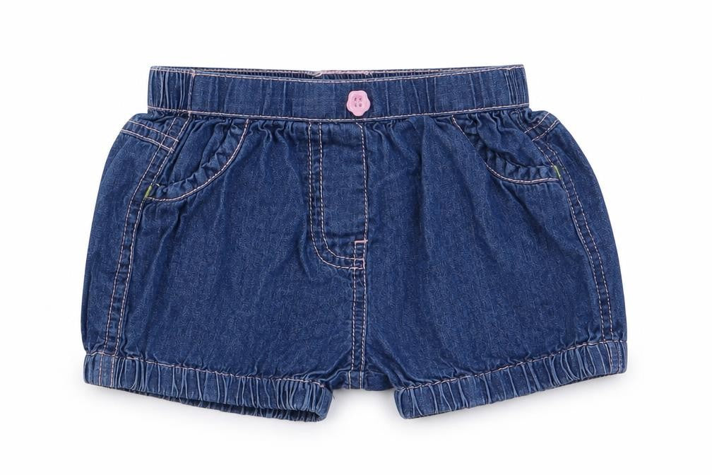 Nutmeg Girls Blue   Capri Trousers Size 6-9 Months  - shorts
