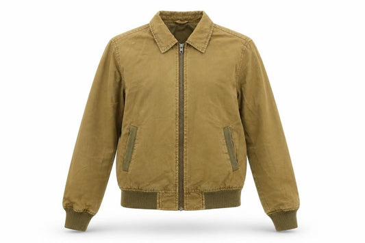 Front view of ASOS women’s beige jacket coat, size XS