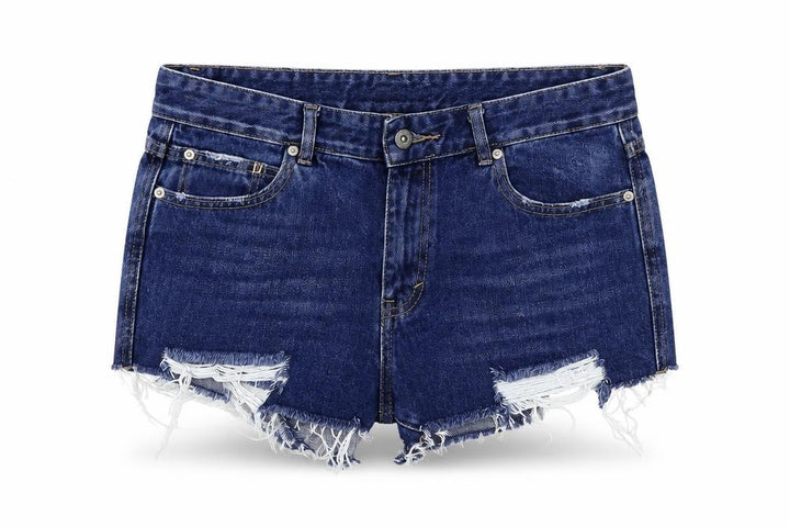 Pull&Bear Womens Blue Cut-Off Shorts Size 30 in