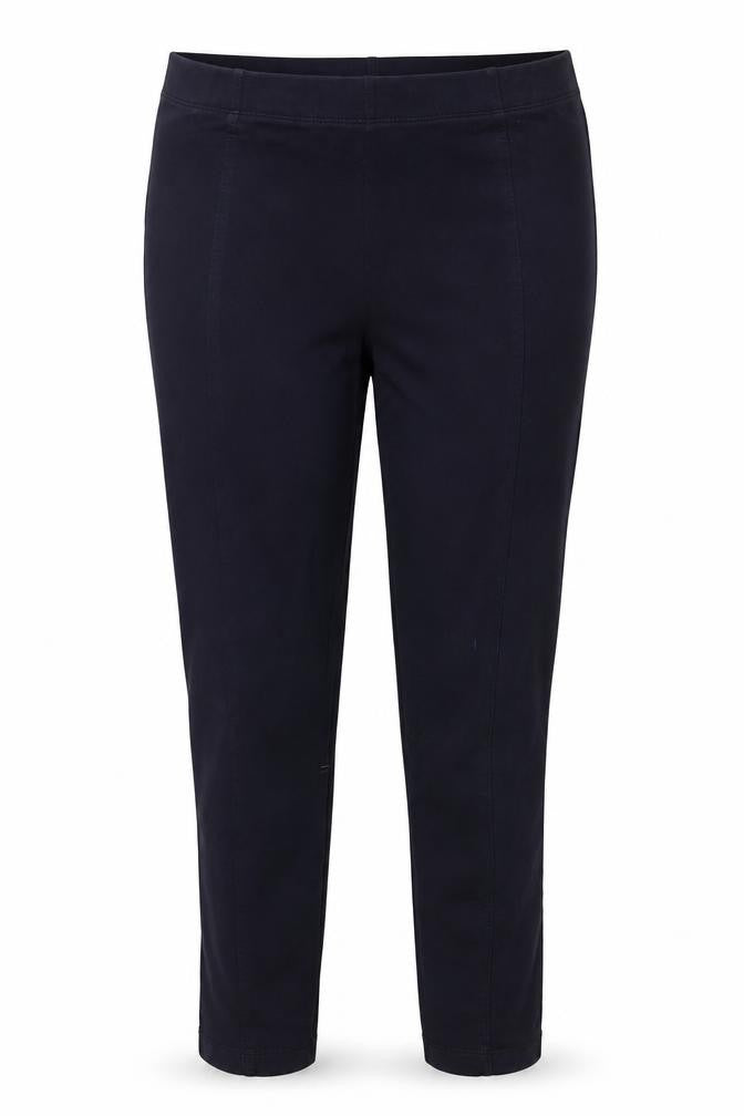Front view of Marks & Spencer women’s black trousers, size UK 14, 24-inch leg