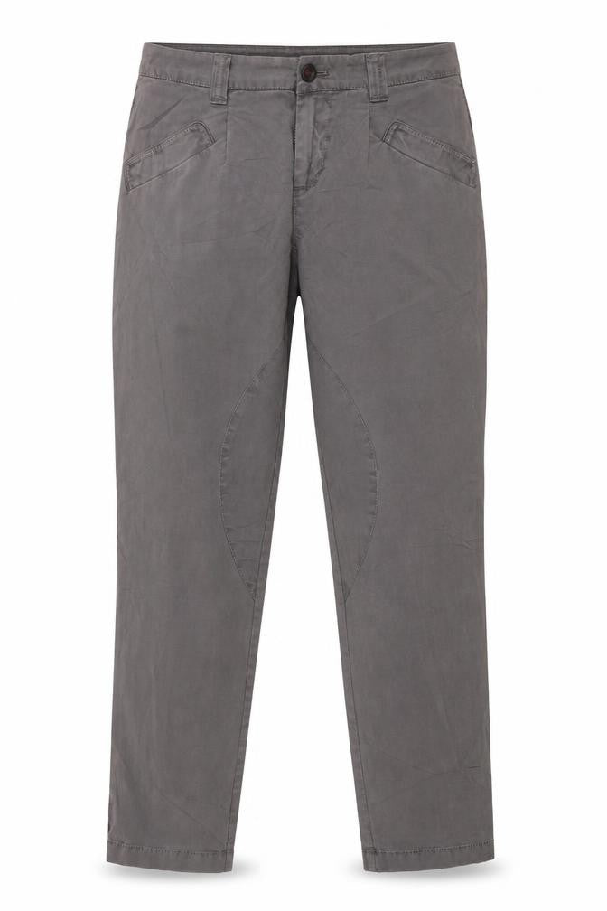 Front view of sppit women’s grey trousers, size UK 10, 26-inch leg