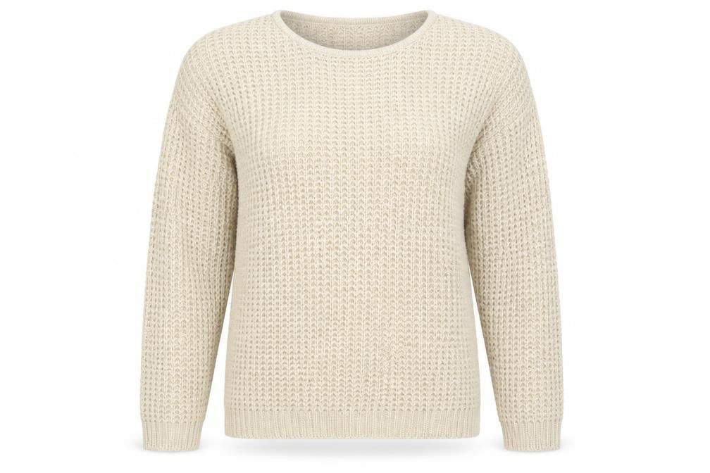 Front view of Isle women’s gold jumper, size XL