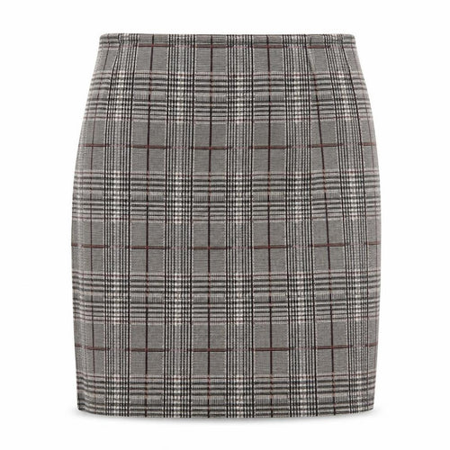 Dorothy Perkins Womens Brown Check  A-Line Skirt Size 8