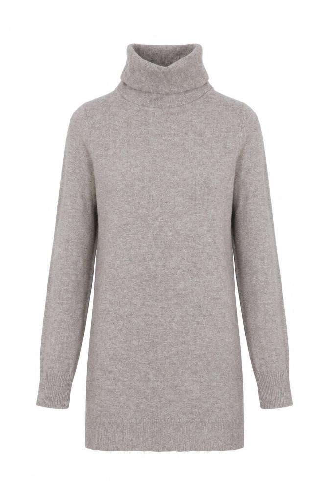 Front view of F&F women’s brown jumper, size UK 8