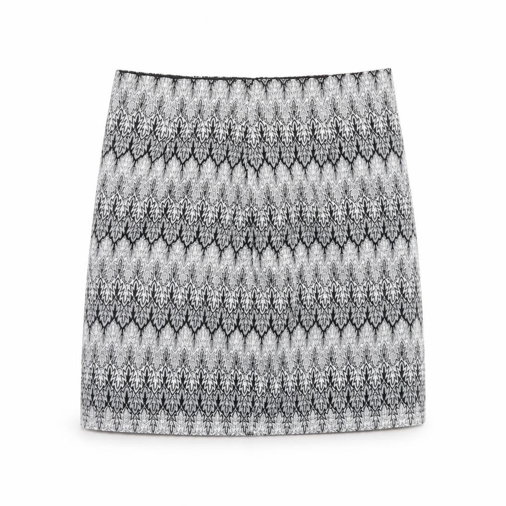 Daisy Street Womens Black Geometric  Mini Skirt Size 10