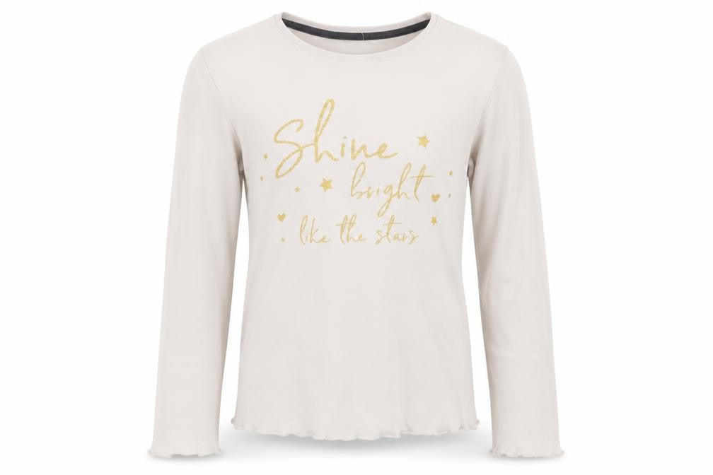 George Girls White Solid   Pyjama Top Size 11-12 Years  - Shine like the Stars