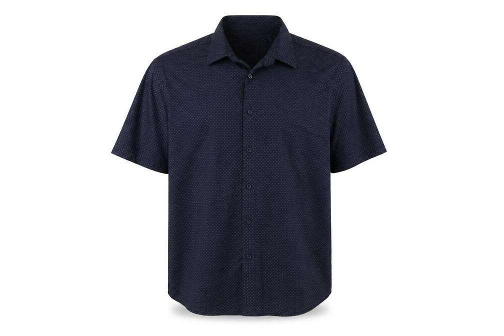Giorgio Mens Blue Geometric   Button-Up Size L