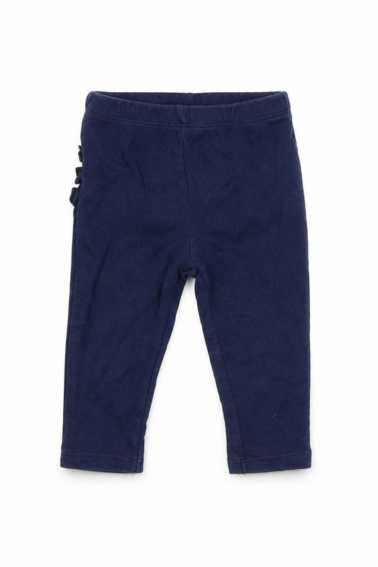 Front view of Preworn Baby Blue Jogger Leggings, size 6-9, Months