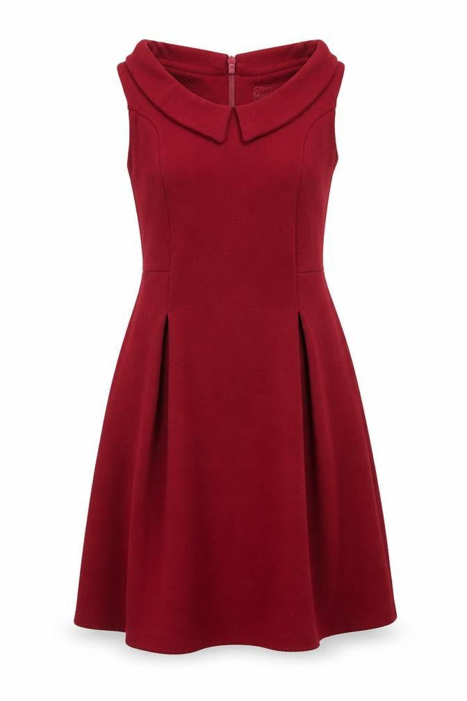 Front view of Next women’s red fit & flare, size UK 6
