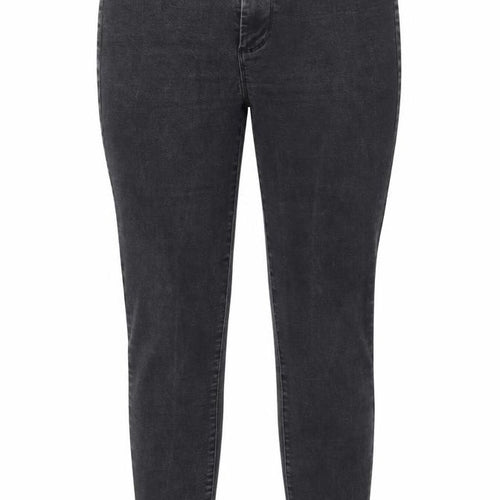 Denim & Co. Womens Grey   Straight Jeans Size 14 L26 in