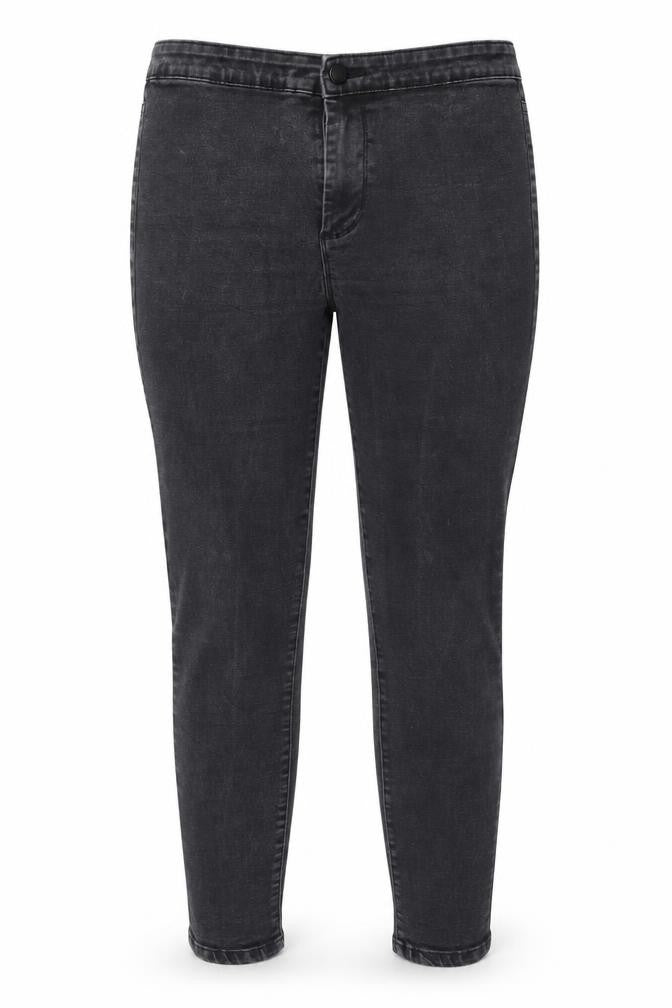 Denim & Co. Womens Grey   Straight Jeans Size 14 L26 in