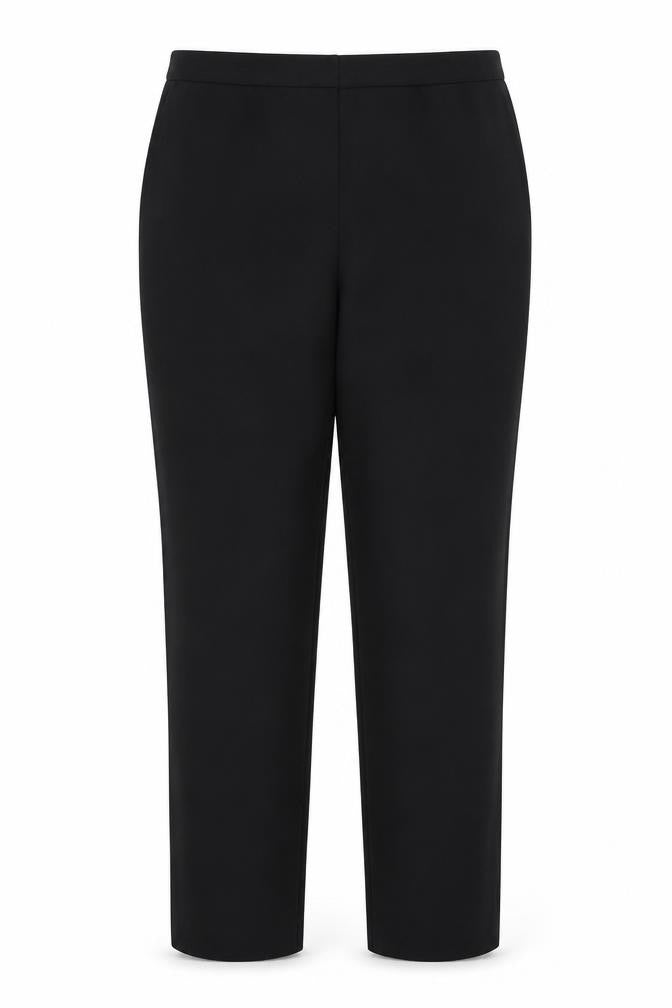 Front view of Papaya women’s black trousers, size UK 14, 29-inch leg