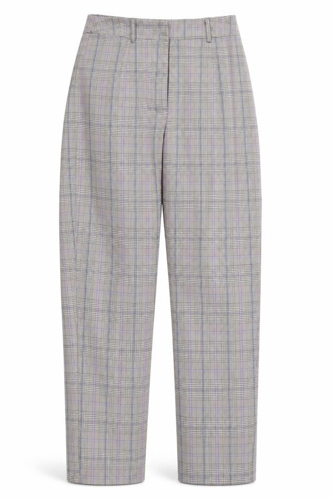 Nasty Gal Womens Purple Check  Trousers  Size 6 L28 in