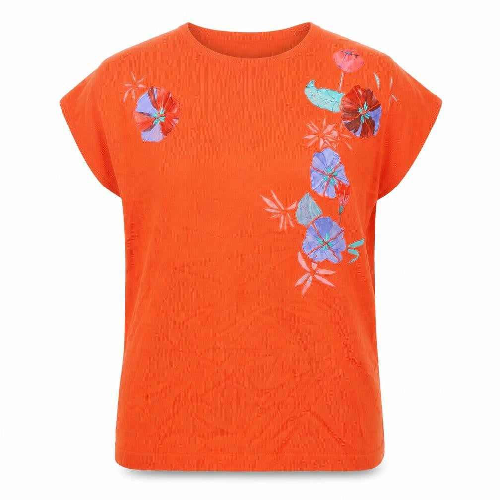 TILBER Womens Orange  Knit Pullover Jumper Size 14
