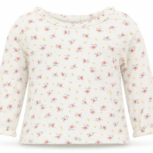 H&M Girls Pink Floral  Basic T-Shirt Size 6-9 Months