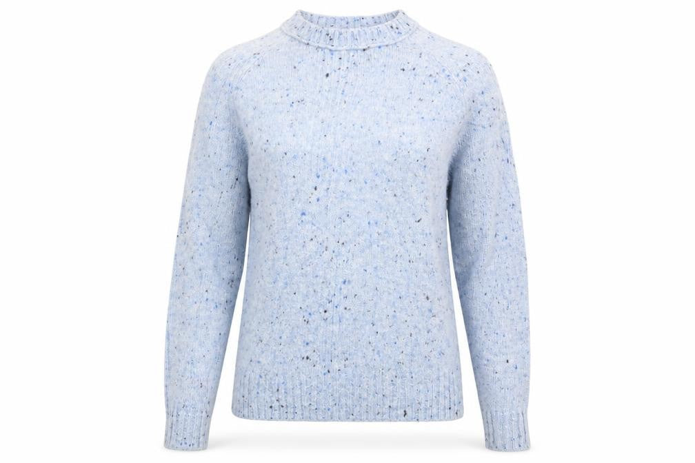 Front view of Marks & Spencer women’s blue jumper, size XS
