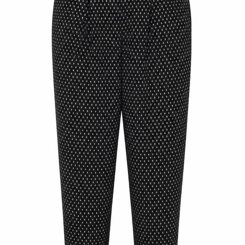 F&F Womens Black Check  Trousers  Size 14 L25 in
