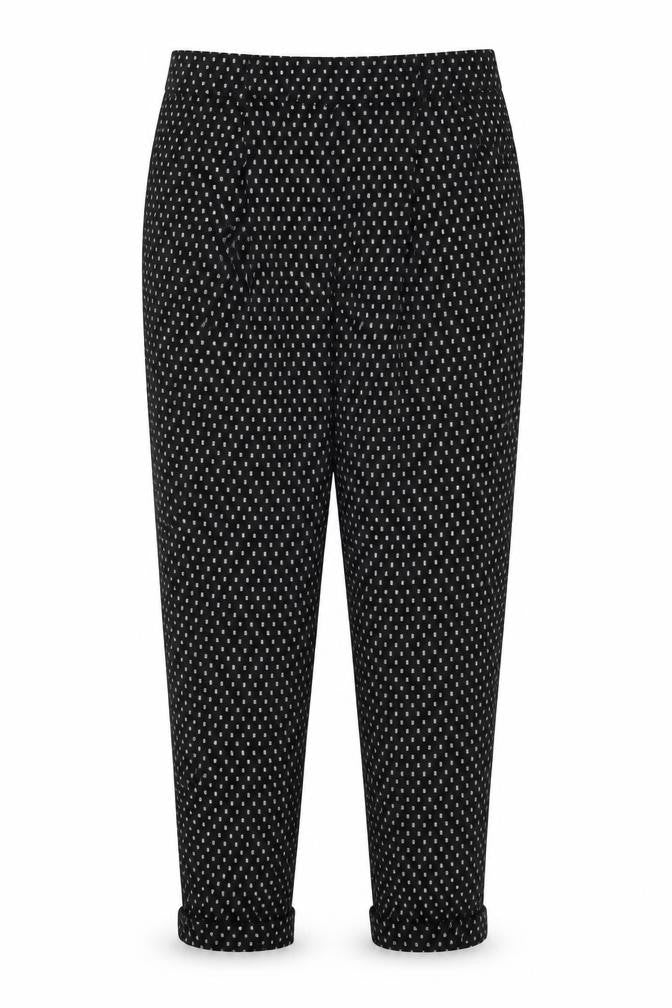F&F Womens Black Check  Trousers  Size 14 L25 in
