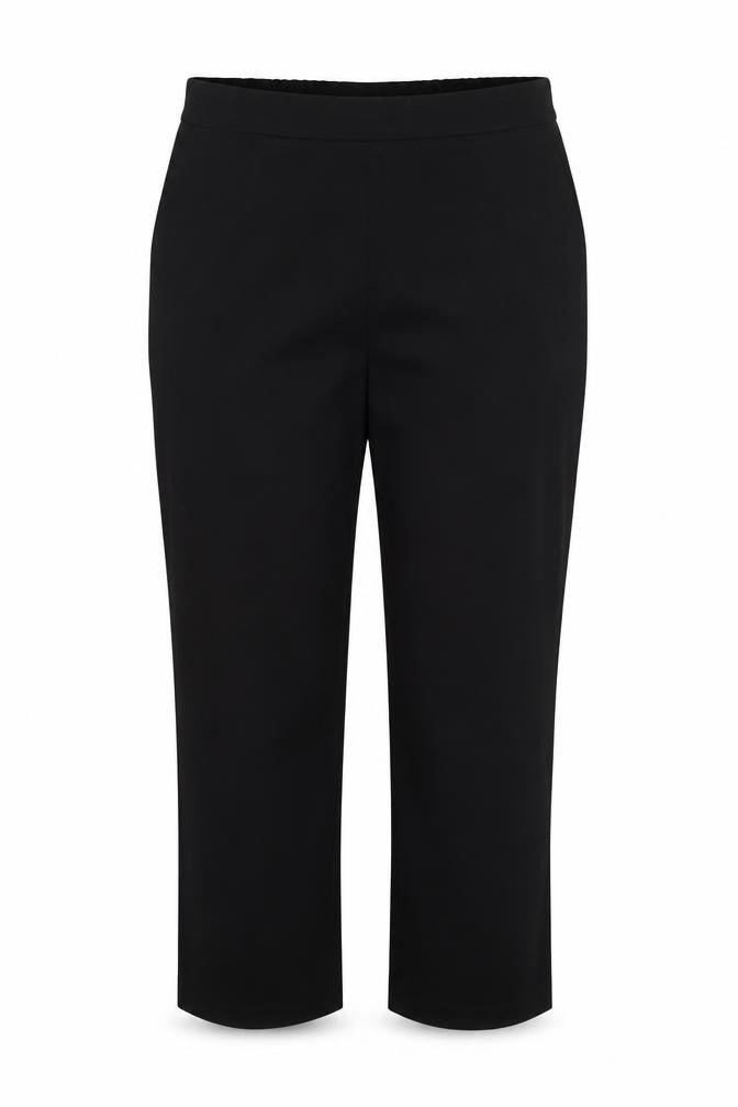 Front view of Marks & Spencer women’s black trousers, size UK 14, 26-inch leg