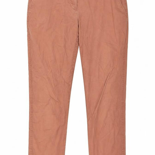United Colors of Benetton Womens Orange   Chino Trousers Size 12 L27 in