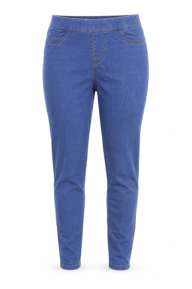 Denim & Co. Womens Blue  Denim Jegging Jeans Size 10 L29 in