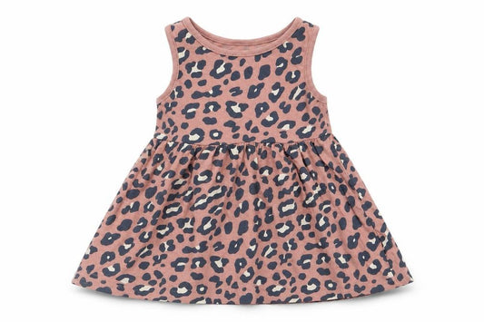 Front view of F&F girls’ multicoloured animal print fit & flare, size 12-18, months