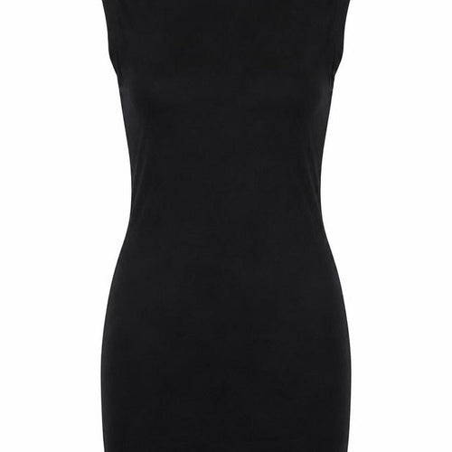 Shien Womens Black   Tank Dress  Size S  - shoulder pads