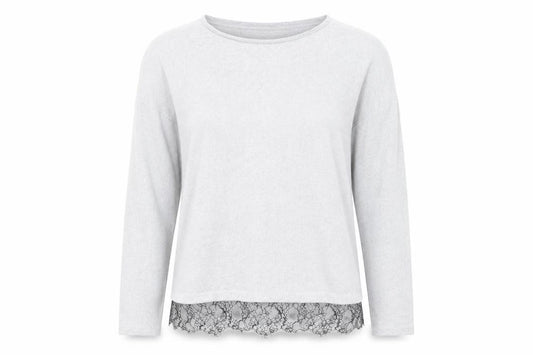 Front view of F&F women’s grey jumper, size UK 12