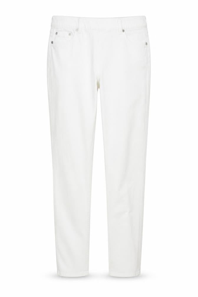 jeggings Womens White Houndstooth  Skinny Jeans Size 6 L30 in - stretch waistband