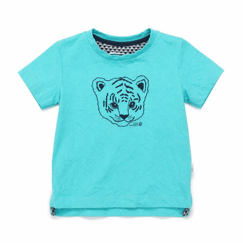 Lola Maverick Baby Blue   Basic T-Shirt Size 12-18 Months  - tiger