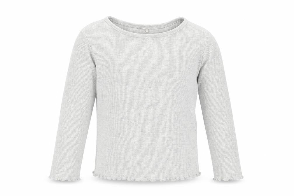 Front view of George girls’ grey basic t-shirt, size 2-3, years