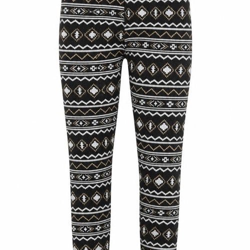Terranova Womens Black Geometric  Capri Leggings Size S L29 in